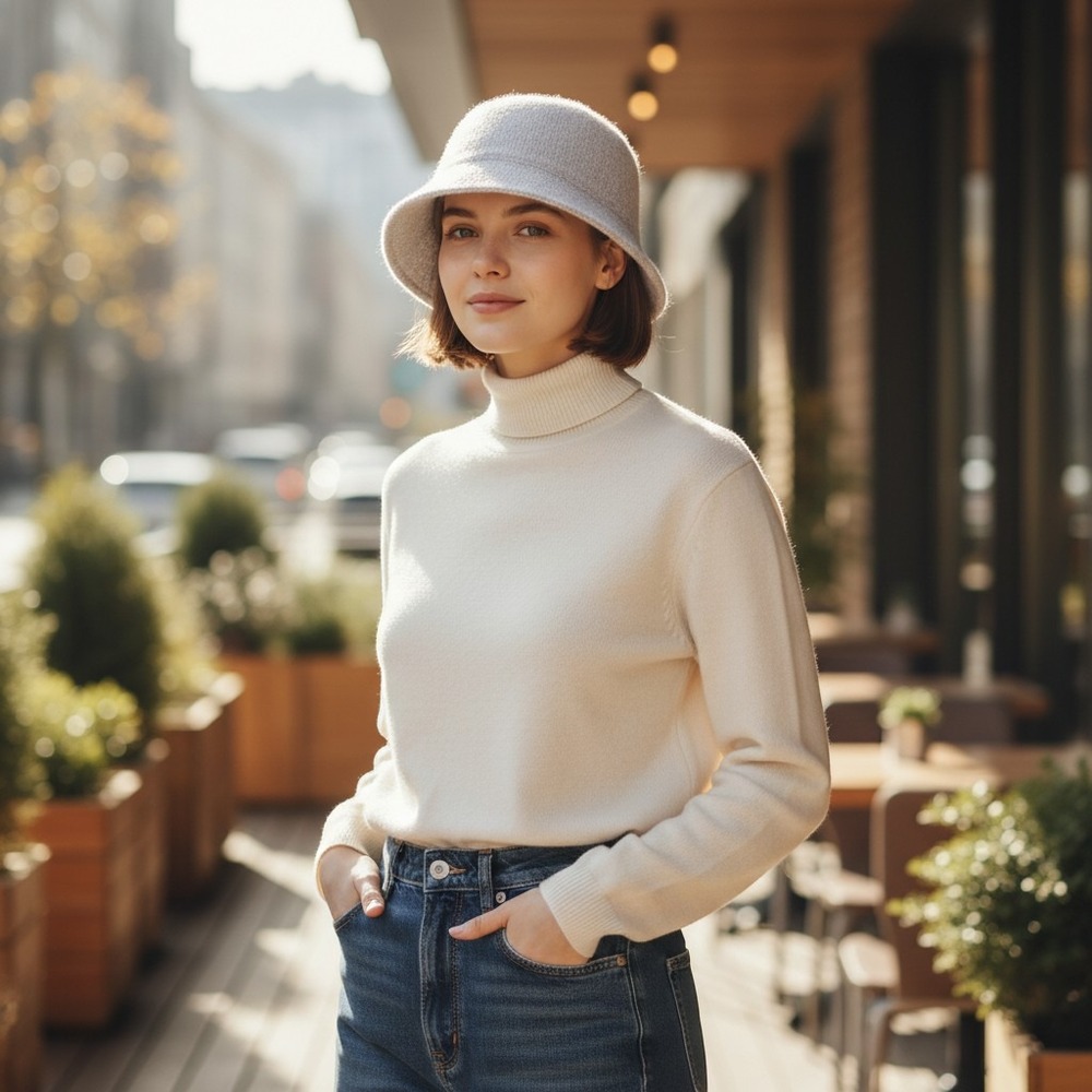 David & Young Bucket Hat Women OS Pink Angora Blend Fuzzy Soft Winter Cloche